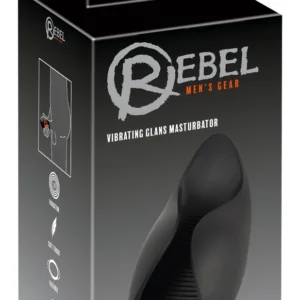 Rebel Vibrating Glans Device Flexible Silicone 10 Modes Black 13cm