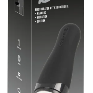 Rebel Intimate Machine 3-in-1 Heating Vibrating Suction Black 26cm