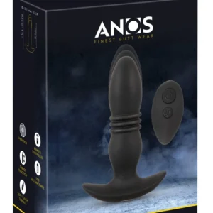 ANOS RC Thrusting Massager - Remote-Controlled, Black, 14.4-15.9 cm