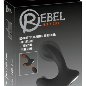 Rebel RC Inflatable Intimate Plug 3-Function, Remote Control, Silicone