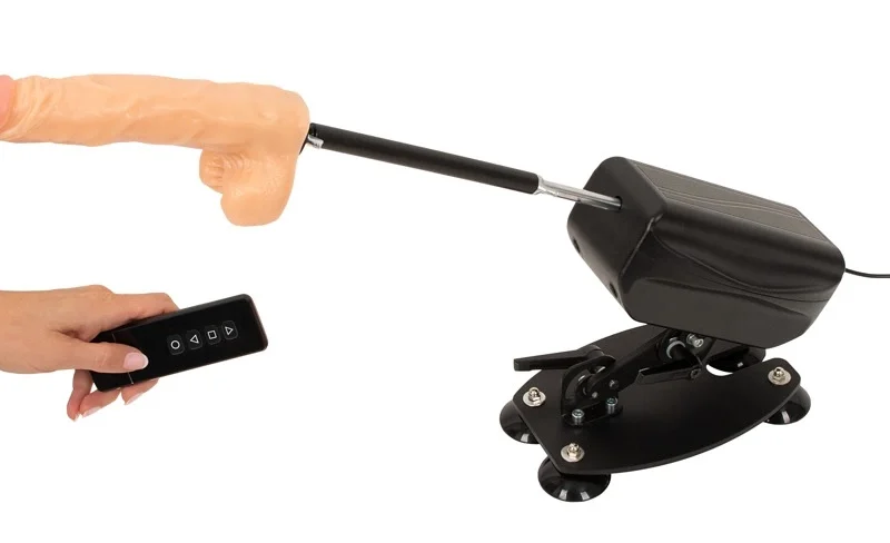 You2Toys RC PowerDrive Intimate Machine with Attachments, Adjustable, Black