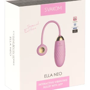 SVAKOM Ella Neo Pink - Interactive Vibro-Ball with App Control, 21 cm
