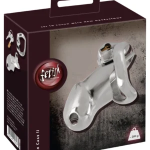 Fetish Collection Chastity Cage II Stainless Steel Short Lockable System