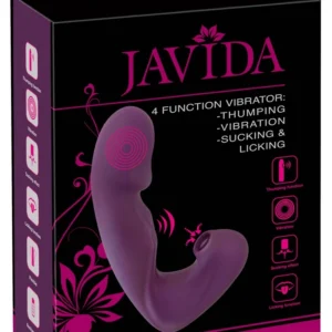 Javida 4 Function Vibrator Silicone Multi-Mode Intimate Device 18cm