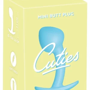 Cuties Blue Anal Plug Mini Silicone 7.1 cm Flexible Silk Touch