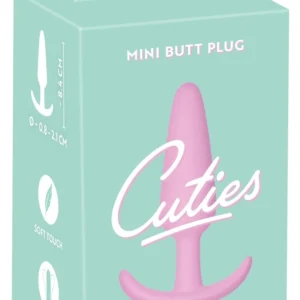 Cuties Mini Intimate Plug Rose Silicone Compact Flexible 8.4cm