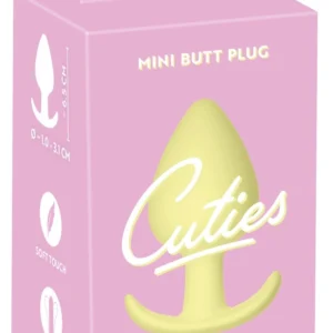 Cuties Yellow Mini Plug - Compact Silicone Model for Beginners