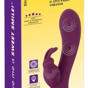 Sweet Smile Rabbit Vibe Silicone Model, 3 Motors, Waterproof, 21.4 cm