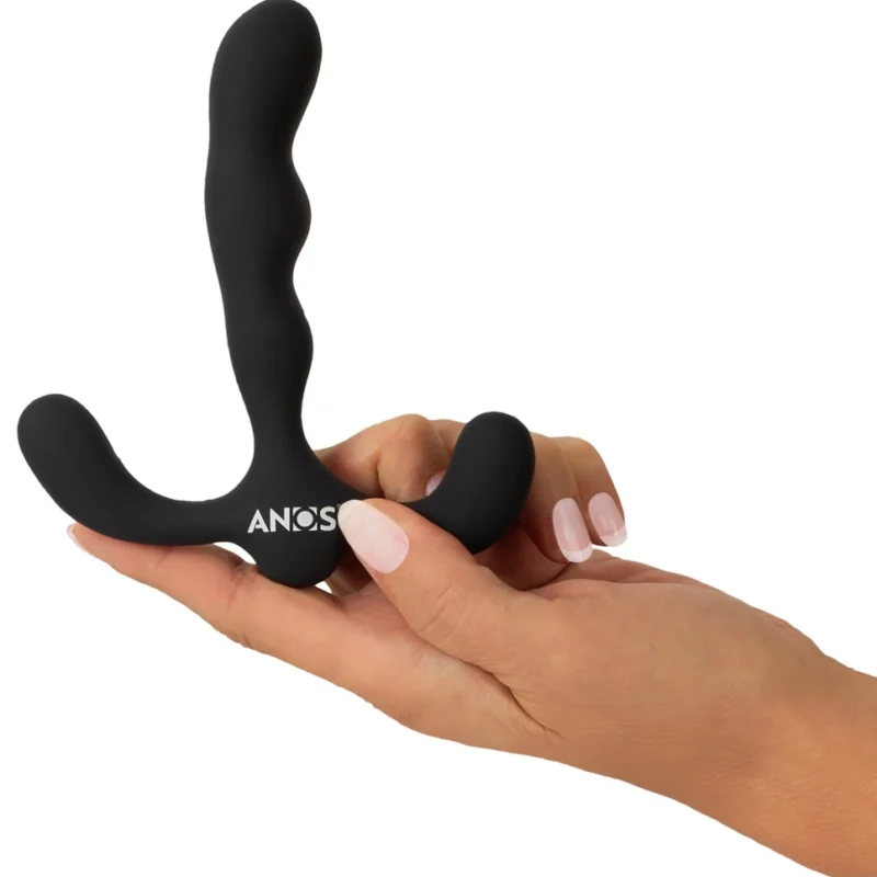 ANOS Prostate Plug 3-Motor Silicone Model, Waterproof, 13cm, Black