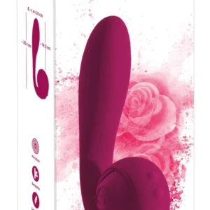 Rosenrot Rose Bendable Dual Motor Flexible Intimate Massager Pink 20cm