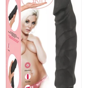 Nature Skin Big Vibe Black Flexible Vibrating Model 23cm TPR