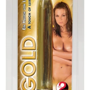 You2Toys Gold Vibrator 17 cm Multi-Speed ABS Shiny Finish