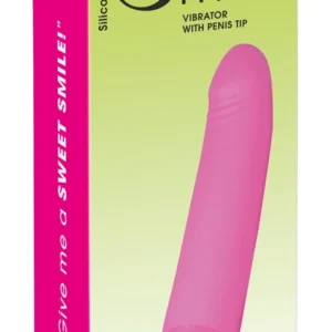 Smile Happy Pink Vibrator 7-Mode Curved Model - Compact Design