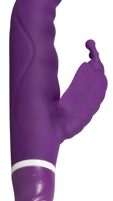Smile G-Butterfly Silicone Dual Motor Intimate Device Purple 15.5cm