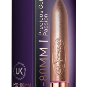 Rocks Off RO-80 Mini Intimate Massager Gold 7-Function 8cm ABS