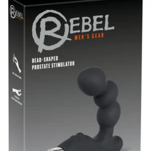Rebel P-Spot Vibrator Curved Silicone Black 11 cm - Prostate Massager