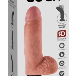Pipedream King Cock 7'' Flexible Intimate Device with Suction Cup, Beige