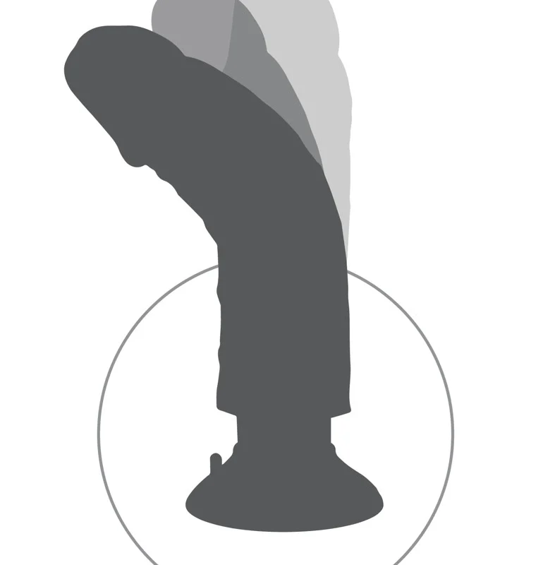 Pipedream King Cock 7'' Flexible Intimate Device with Suction Cup, Beige