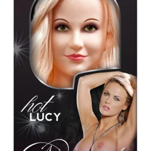 You2Toys Lucy Inflatable Life-Size Doll with 3D Face, 132 cm, Blonde