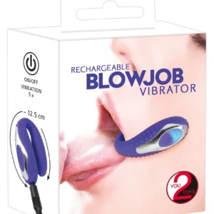You2Toys Blow Job Vibe Purple Intimate Stimulation Device Silicone 12.5cm