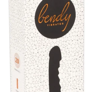 You2Toys Bendy Ripple Flexible Black Vibrator, 20 Modes, 16.5 cm