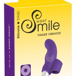Sweet Smile Finger Model Intimate Massager Purple Silicone 9.3 cm