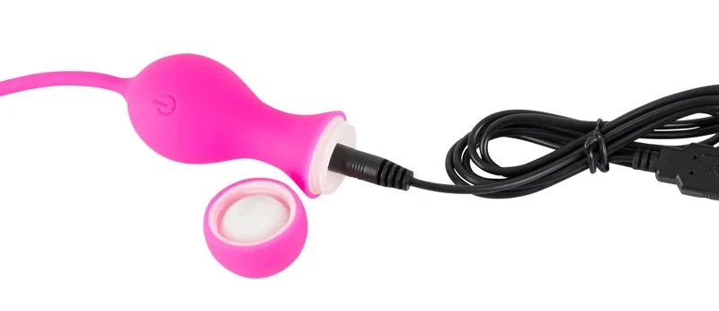 Sweet Smile RC Double Ball System Silicone Rechargeable Pink 16.4cm