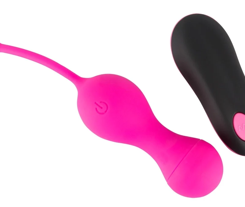 Sweet Smile RC Double Ball System Silicone Rechargeable Pink 16.4cm