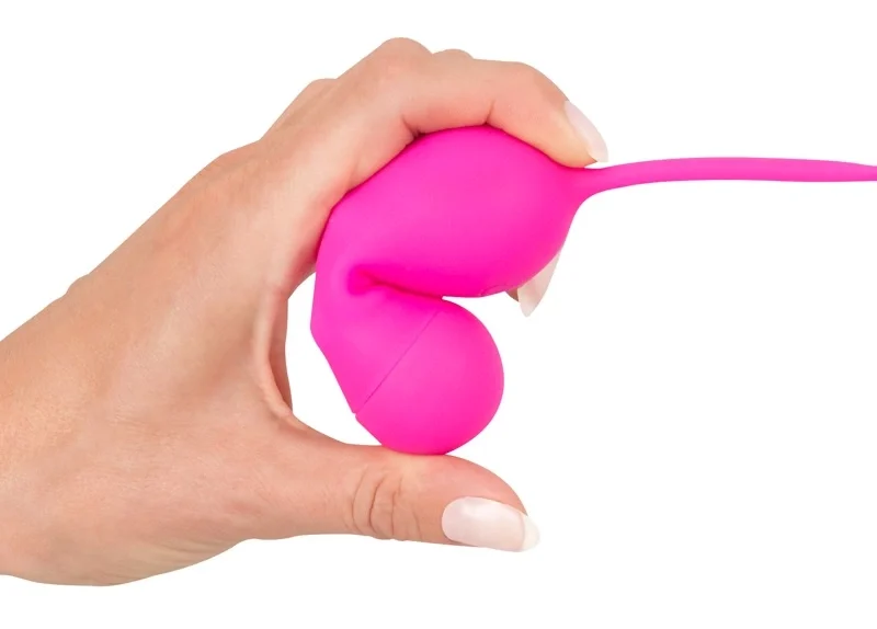 Sweet Smile RC Double Ball System Silicone Rechargeable Pink 16.4cm