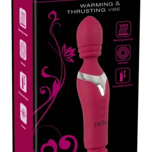 Javida Warming & Thrusting Massage Wand 27cm, 7 Modes, USB Rechargeable