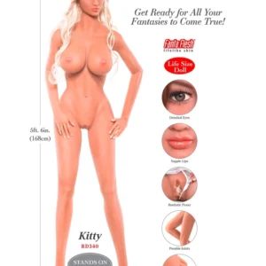 Ultimate Fantasy Dolls Kitty 168cm Lifelike Blonde Model Fanta Flesh
