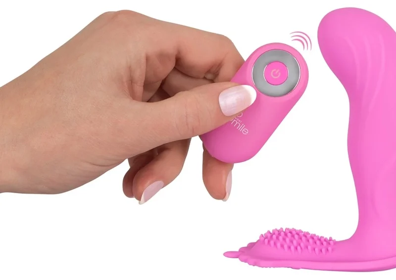 Sweet Smile G-spot Panty Vibe - Remote-Controlled Compact Model, Purple