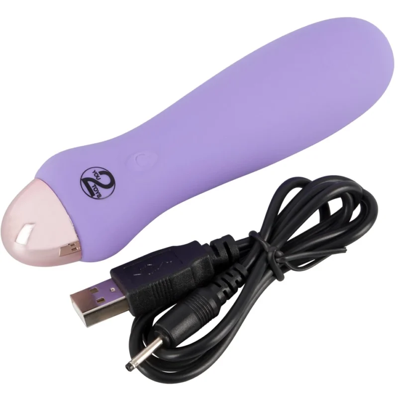 Cuties Mini Vibrator Purple - 7 Modes, Rechargeable, Waterproof