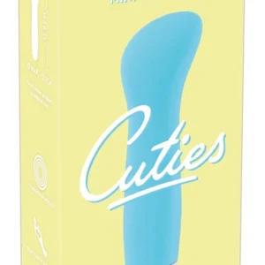 Cuties Mini Vibrating Device Blue 7-Mode USB Rechargeable Waterproof 12.9cm