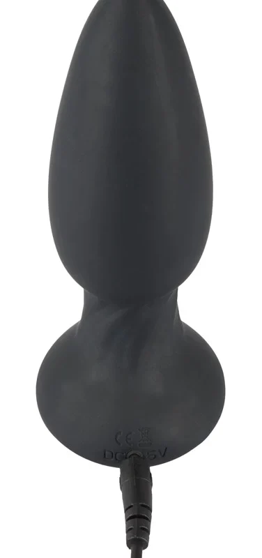 Black Velvets RC Rotating Silicone Anal Plug 14 cm with Remote Control