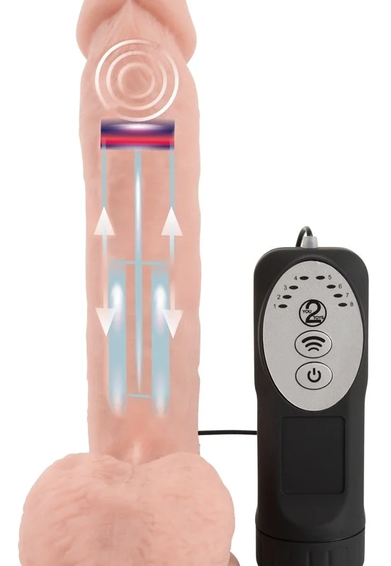 You2Toys Silicone Thrusting Intimate Device Remote 21cm Suction Base