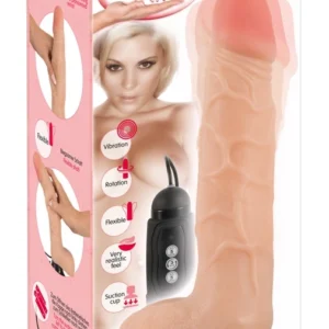 Nature Skin Dancing Intimate Machine Vibrating & Rotating 26cm Beige
