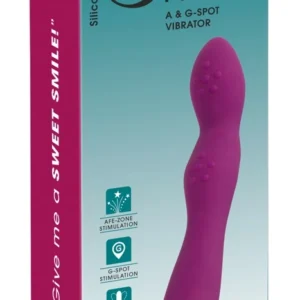 Sweet Smile Dual-Head Vibrator 7 Modes Silicone 23.5cm Pink