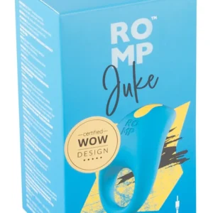 ROMP Juke Flexible Silicone Intimate Ring 10 Modes USB Blue 7.3cm