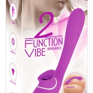 You2Toys FlexiVibe Dual-Action Bendable Intimate Device Pink 22cm