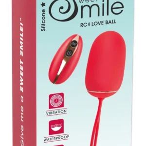 Sweet Smile RC Intimate Vibration Ball, Silicone, Remote, 7 Modes, Pink