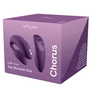 We-Vibe Chorus Intimate Device Purple, Biofeedback Remote, Waterproof