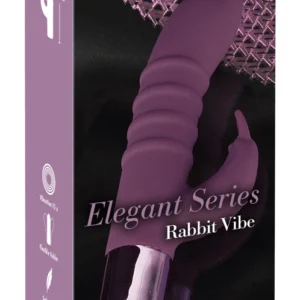 Elegant Series Rabbit Vibe Dual Action Silicone Waterproof 16cm Pink