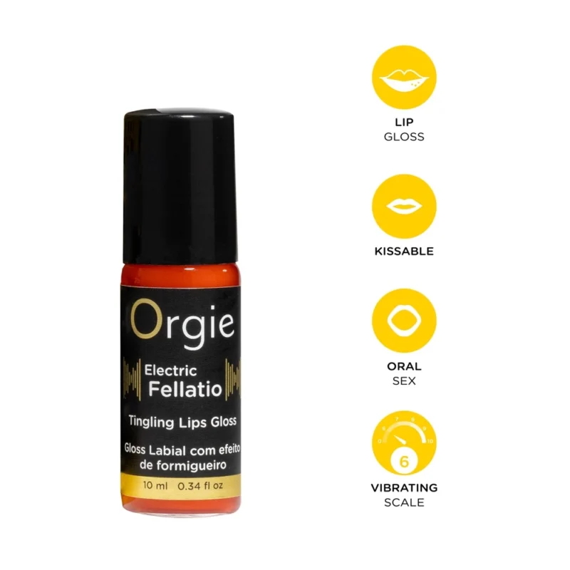Orgie Electric Kiss Sensation Lip Gloss 10ml - Tingling Effect