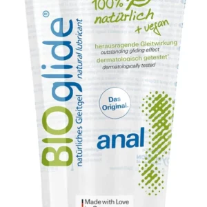 BIOglide Anal 80ml Water-Based Vegan Intimate Gel, Odourless, pH-Balanced