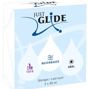 Just Glide Lubricant Set 3x50ml - Waterbased, Toys, Anal Formula