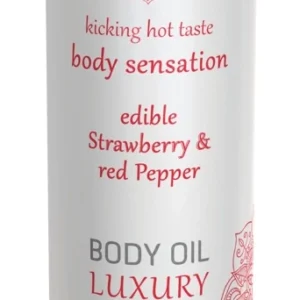 HOT Massage Oil Strawberry & Red Pepper 75 ml - Aromatic Body Care