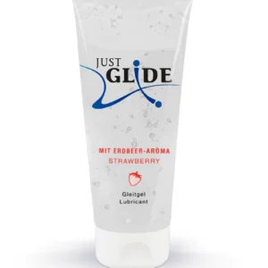 Just Glide Strawberry 200 ml Water-Based Lubricant - Fruity Aroma