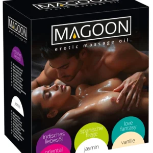 Magoon Massage Oil Set 6x200ml - Assorted Fragrances, Nourishing Formula