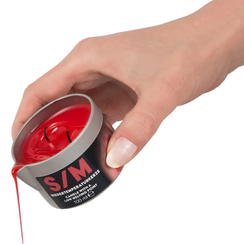 You2Toys S/M Candle Red 100g - Low-Temperature Wax in Tin Case